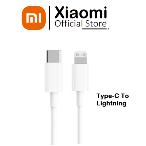 Câble USB-C vers Lightning Xiaomi Mi 18 W 2 A, 1 m (BHR4421GL) - Blanc