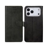 Rixus Bookcase pour Apple iPhone 17 Pro Max Noir