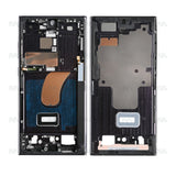 Cadre central pour Samsung Galaxy S23 Ultra S918B – Graphite, Rouge OEM
