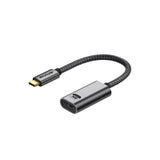 Convertisseur Rixus RXHU18 USB-C vers DisplayPort femelle, 20 cm, gris sidéral