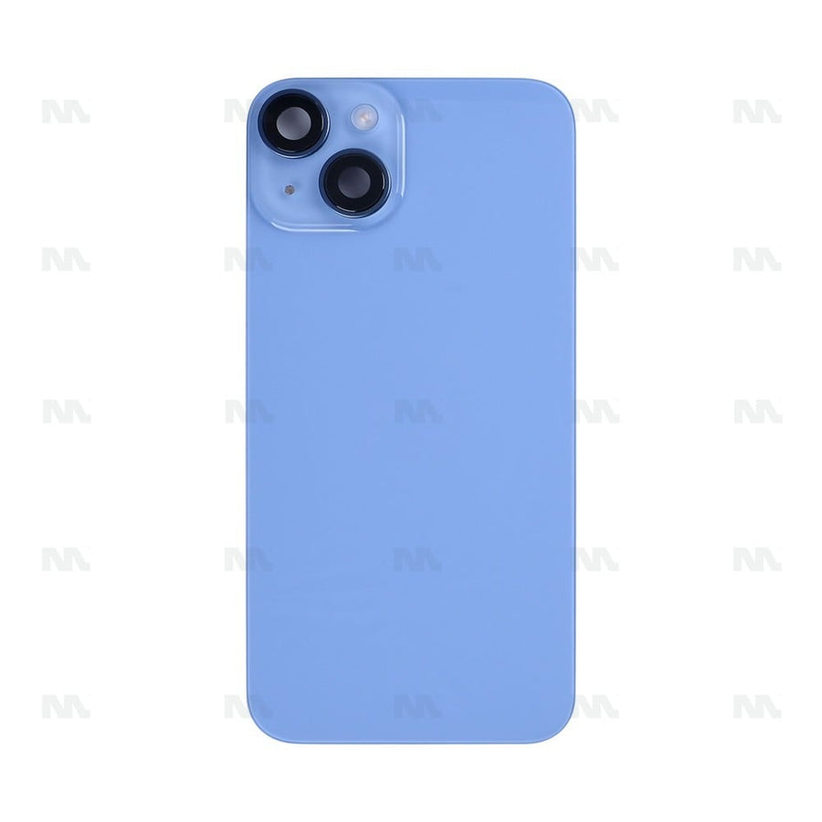 Vitre Arrière avec NFC, cadre de caméra agrandi bleu pour Apple iPhone 14 – Reconditionné