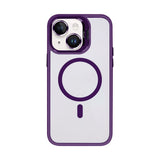 Étui Rixus Classic 03 avec MagSafe pour Apple iPhone 15 violet foncé