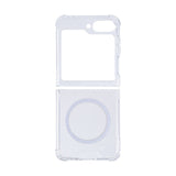 Étui anti-éclatement Rixus avec MagSafe pour Samsung Galaxy Z Flip6 transparent