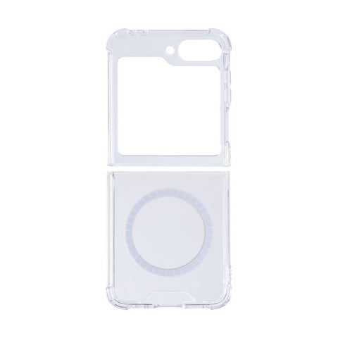 Étui anti-éclatement Rixus avec MagSafe pour Samsung Galaxy Z Flip6 transparent