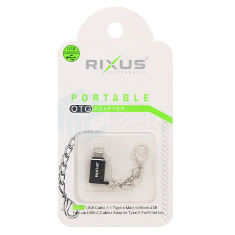 Adaptateur portable Rixus OTG Micro-USB vers Lightning