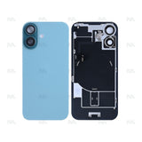 Vitre Arrière avec NFC, cadre de caméra agrandi couleur bleu sarcelle pour Apple iPhone 16 - Reconditionné