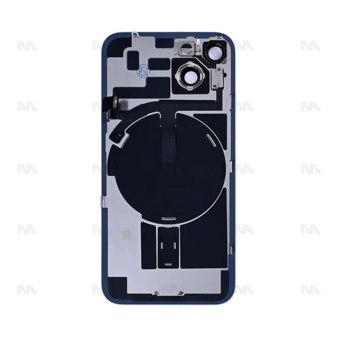 Vitre Arrière avec NFC, cadre de caméra agrandi bleu pour Apple iPhone 14 – Reconditionné