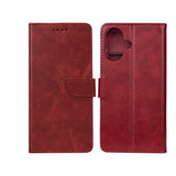 Rixus Bookcase pour Apple iPhone 16 Plus Rouge foncé