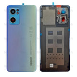 Vitre arrière pour Oppo Reno 7 5G avec objectif Startrails Blue OEM