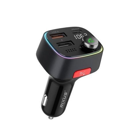 Émetteur FM Bluetooth pour voiture Rixus RXBT28 Noir