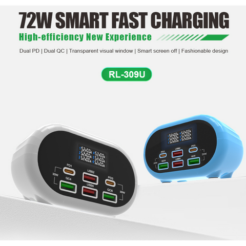 Chargeur intelligent à 6 ports Relife RL-309U