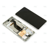 Chassis + Ecran Officiel Service Pack + Vitre pour Samsung Galaxy S20 PlusG985F / 5G G986F - Cloud White