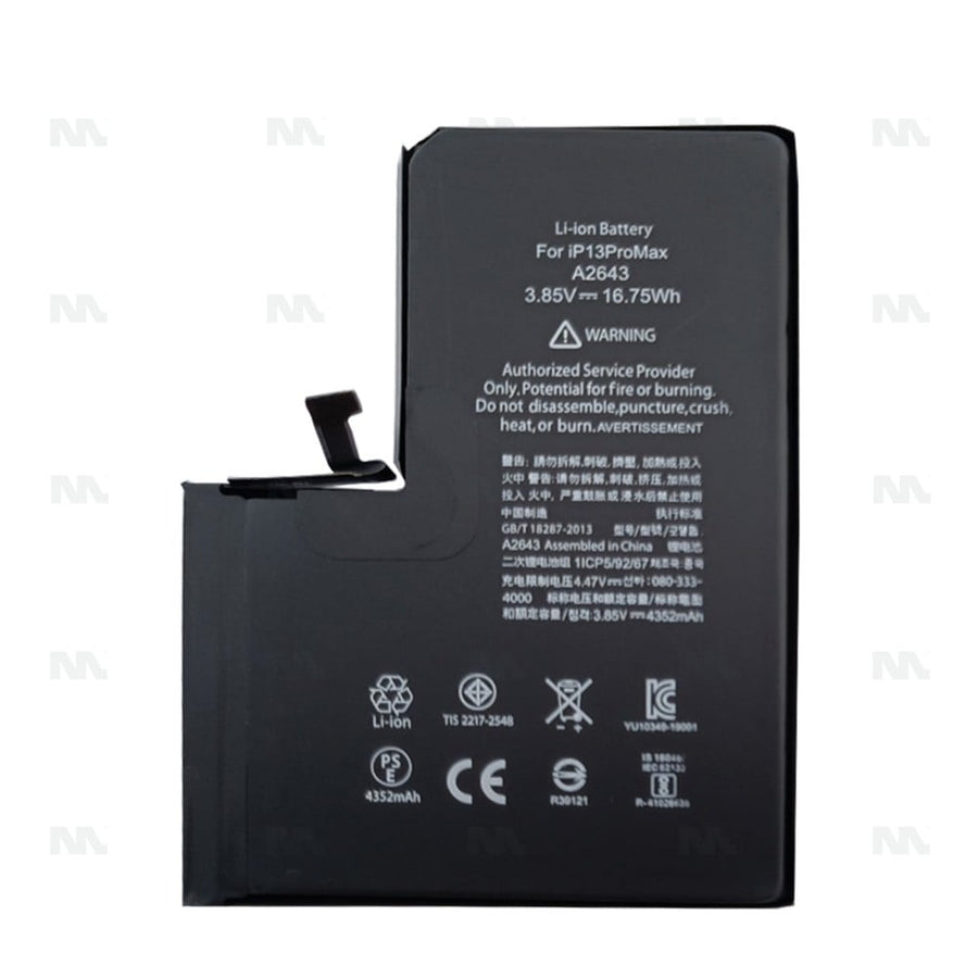 Batterie avec diagnostic (santé batterie visible) pour Apple iPhone 13 Pro Max - OEM