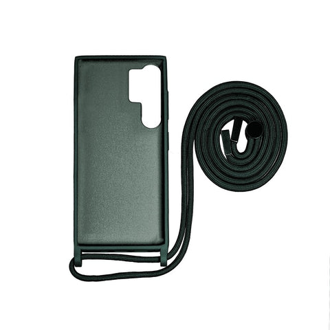 Cache-cordon pour collier Rixus TPU pour Samsung Galaxy S24 Ultra vert foncé