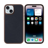 Coque de protection Mag Carbon avec MagSafe pour Apple iPhone 15 - Marron