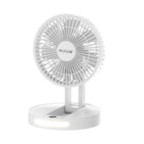Ventilateur portable à batterie Rixus RXBF03 blanc
