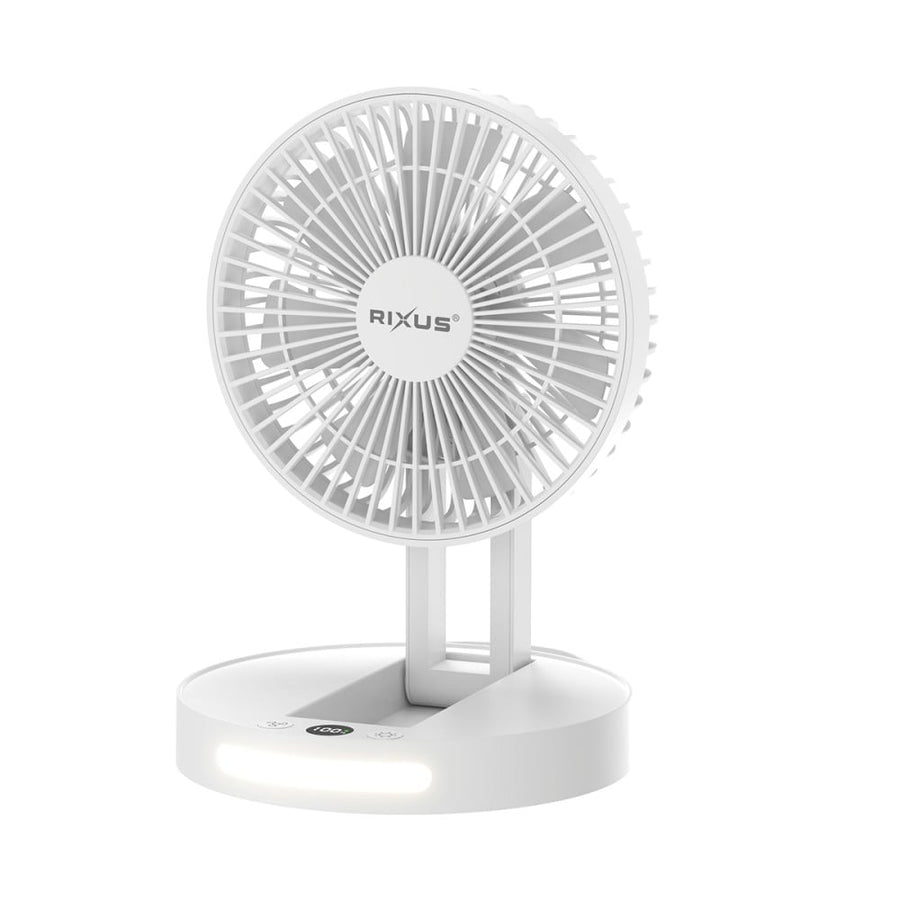 Ventilateur portable à batterie Rixus RXBF03 blanc