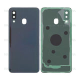 Vitre arrière pour Samsung Galaxy A40 A405F avec objectif noir OEM