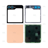 Ensemble de coques arrière Samsung Galaxy Z Flip6 F741B avec lentille Peach OEM