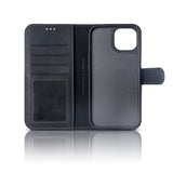 Portefeuille magnétique amovible Rixus Duo pour Apple iPhone 16 Plus Noir