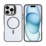 Étui Rixus Classic 03 avec MagSafe pour Apple iPhone 16 Pro Max gris titane