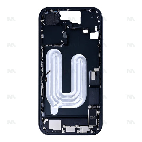 Cadre central noir OEM pour Apple iPhone 16
