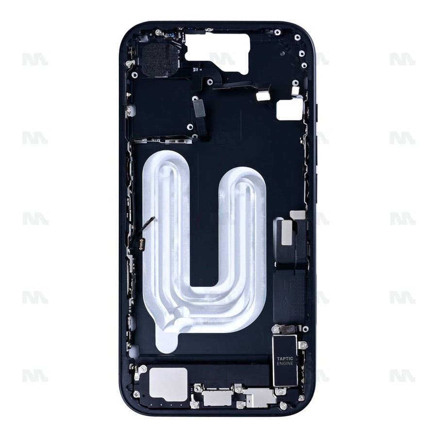 Cadre central noir OEM pour Apple iPhone 16