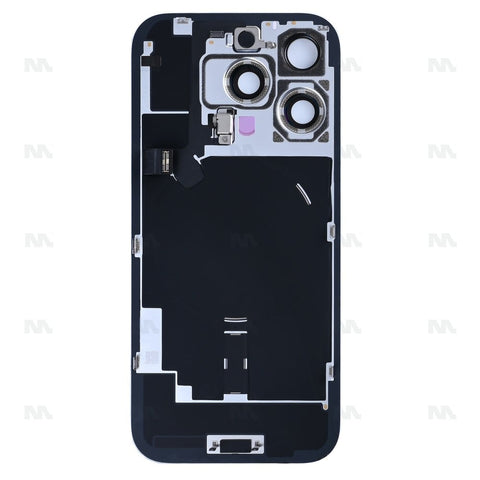 Vitre Arrière avec NFC, cadre d'appareil photo agrandi pour Apple iPhone 16 Pro - Titane noir reconditionné