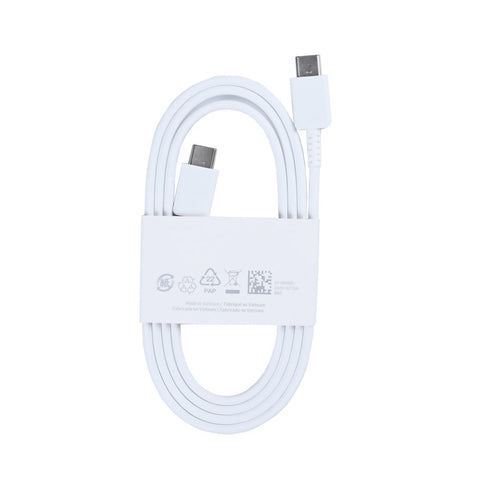 Câble de données USB-C vers USB-C 100 cm blanc Boîte de vente au détail