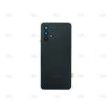 Vitre arrière pour Samsung Galaxy A32 A325F avec objectif, noir génial, OEM