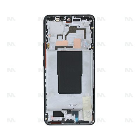 Chassis + Ecran Original OEM + Vitre pour Xiaomi 12T 5G (22071212AG) / 12T Pro 5G (22081212UG) - Noir