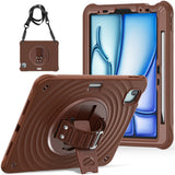 Étui antichoc Rixus RXTC08 pour Apple iPad Pro 13 pouces (2024) Chocolat