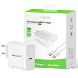 Chargeur universel USB-C Rixus RXLC26 blanc