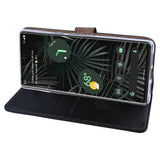 Etui de protection Rixus Bookcase pour Google Pixel 6A - Noir