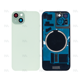 Vitre Arrière sans NFC, cadre d'appareil photo agrandi Vert Compatible pour Apple iPhone 15 Plus
