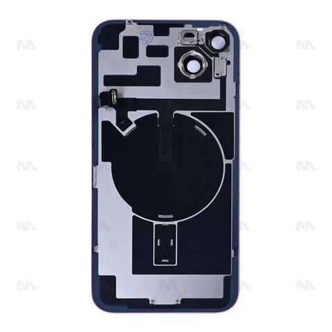 Vitre Arrière avec NFC, cadre de caméra agrandi rouge reconditionné pour Apple iPhone 14 Plus