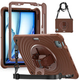 Étui antichoc Rixus RXTC08 pour Apple iPad Pro 11 pouces (2024) Chocolat