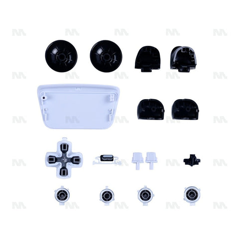 Jeu de boutons pour manette PlayStation 5, blanc (16 pièces) OEM