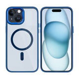 Étui Rixus Classic 04 avec MagSafe pour Apple iPhone 15 bleu foncé