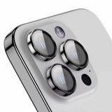 Protection métallique Rixus pour appareil photo en verre trempé pour Apple iPhone 17 Pro, 17 Pro Max bleu