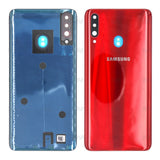 Vitre arrière pour Samsung Galaxy A20s A207F avec objectif rouge OEM
