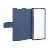 Étui portefeuille Rixus avec porte-stylo pour Samsung Galaxy Z Fold4 bleu