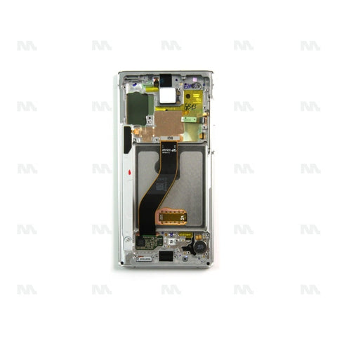 Chassis + Ecran Officiel Service Pack + Vitre pour Samsung Galaxy Note 10 N970F - Aura White