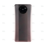 Vitre arrière pour Xiaomi Poco X3 Pro avec objectif métallique bronze OEM