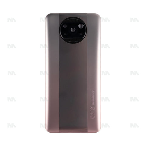Vitre arrière pour Xiaomi Poco X3 Pro avec objectif métallique bronze OEM