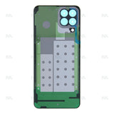 Vitre arrière Samsung Galaxy M33 5G M336B sans objectif, verte, Original