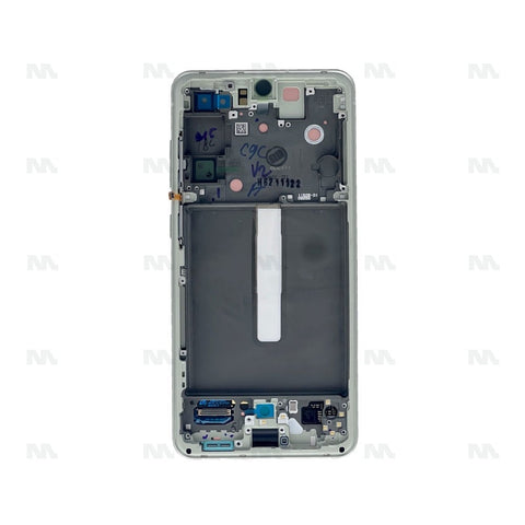 Chassis + Ecran Officiel Service Pack + Vitre pour Samsung Galaxy S21 FE G990B - Olive