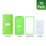 Verre trempé Rixus Clear HD à bords incurvés pour Apple iPhone 17 Pro (lot de 10)