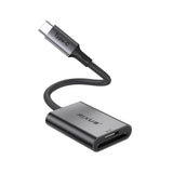 Adaptateur lecteur de carte SD/TF USB-C Rixus RXCR01 Gris sidéral