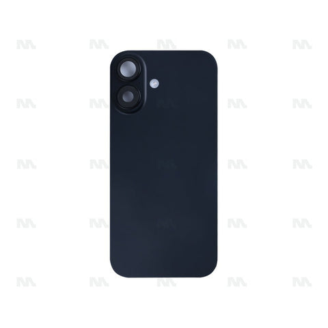 Vitre Arrière avec NFC, cadre de caméra agrandi pour Apple iPhone 16 – Noir – Reconditionné